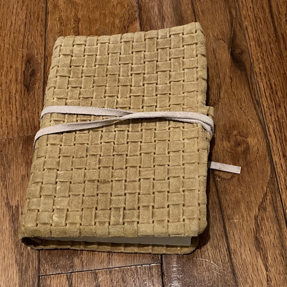 Italian handmade suede journal